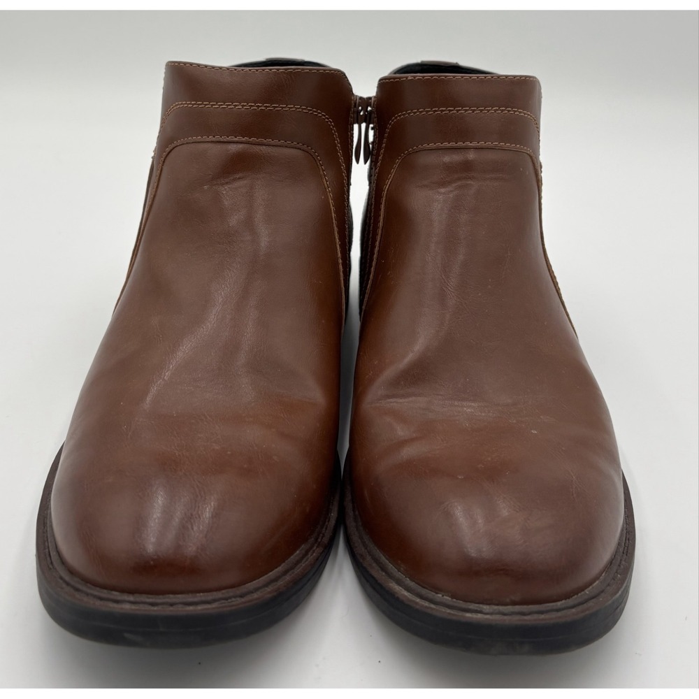 Men's Brown Alfani Rogan Boot Side Zipper‎ Shoe Size 10.5 M